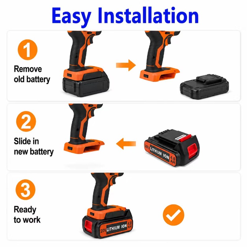 3/4/6/8Ah 장시간 사용 가능한 BL2018 리튬 - Black+Decker Tool Cordless 리뷰 및 가격