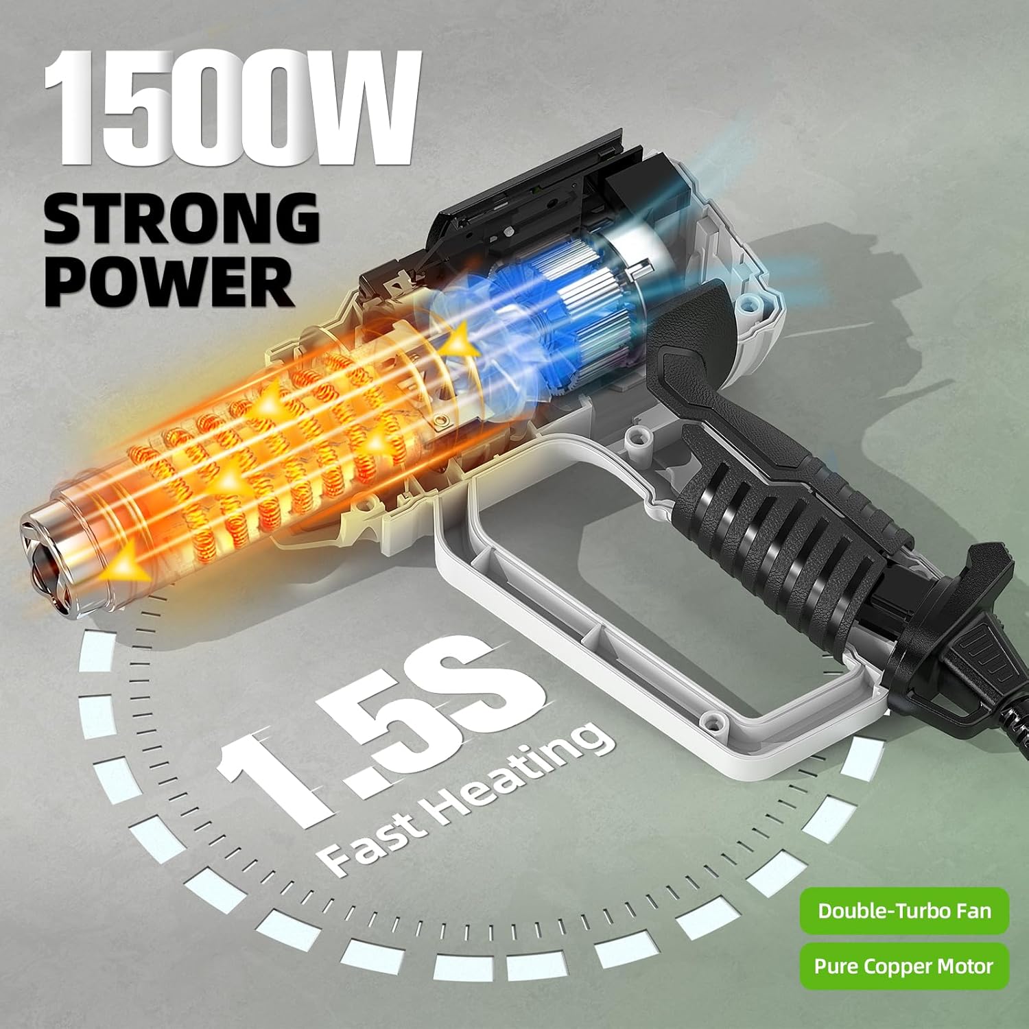 LCD 12가지 가변 온도 조절이 가능한 열풍총 120 - Heat Gun Variable 리뷰 및 가격
