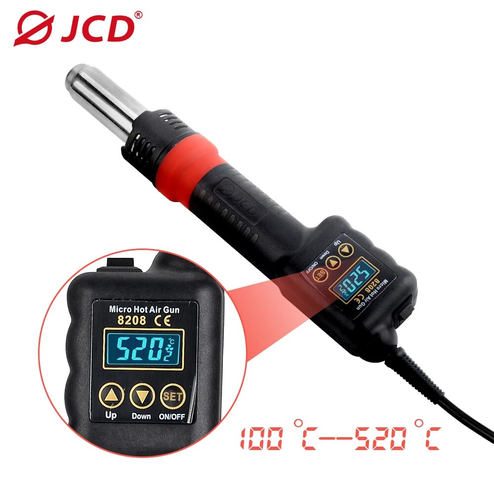 JCD 마이크로 핫 에어 건 8208, 납땜 용접 재작 - Heat Gun Variable 리뷰 및 가격