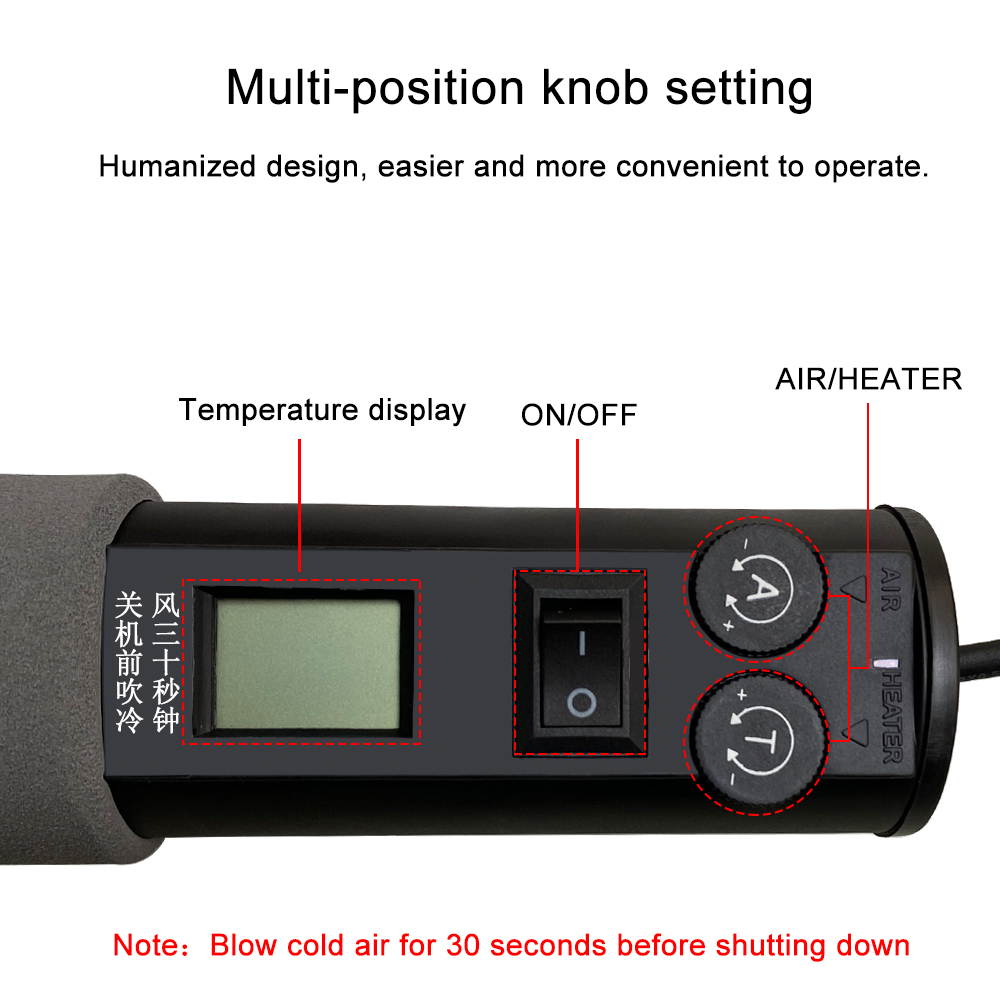 조정 가능한 디지털 핫 에어 건 히트 건 납땜 디 솔더 - Heat Gun Variable 리뷰 및 가격