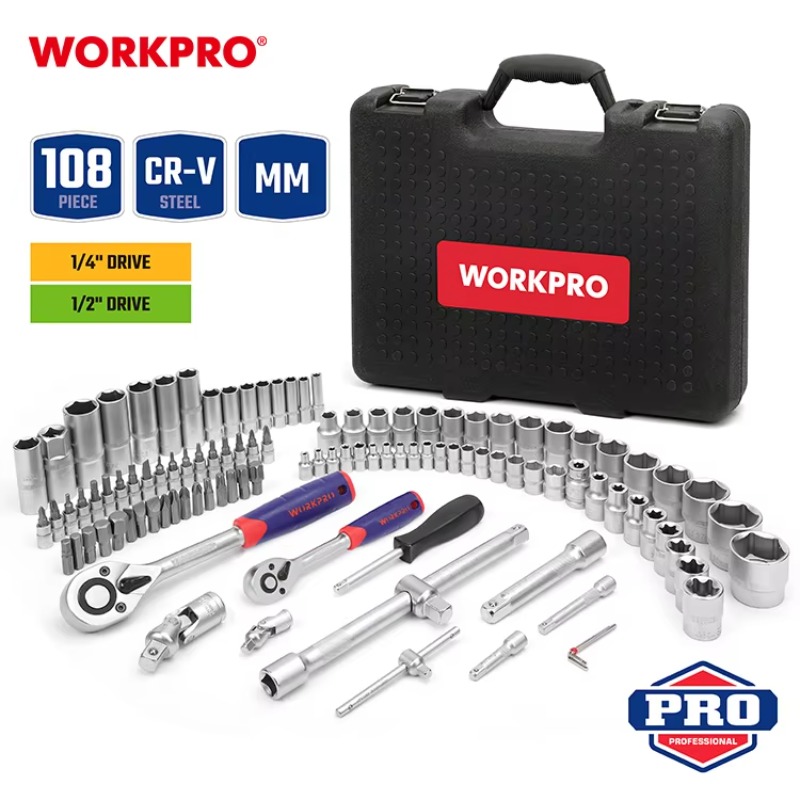 108피스 전문 정비사용 자동차 수리 공구 세트 CRV - Power Tools Kits 리뷰 및 가격
