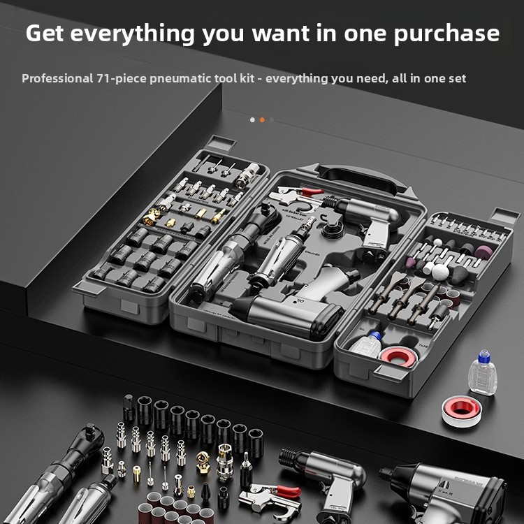 71피스 고성능 공압 공구 세트, 다기능 고출력 에어  - Power Tools Kits 리뷰 및 가격