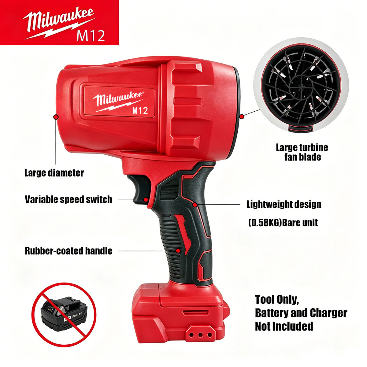 밀워키 M12 무선 블로워, 700W, 30000RPM - Milwaukee Drill M12 Fuel 리뷰 및 가격