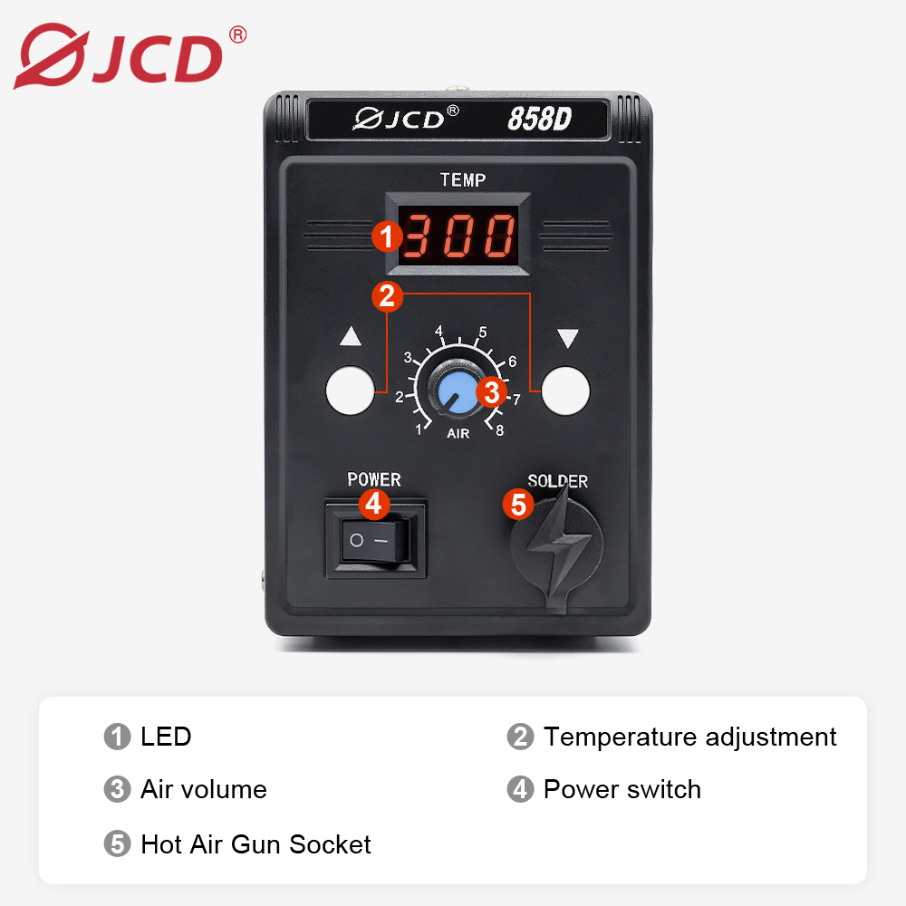 JCD 뜨거운 공기 총 858D 700W BGA 재 작 - Heat Gun Variable 리뷰 및 가격